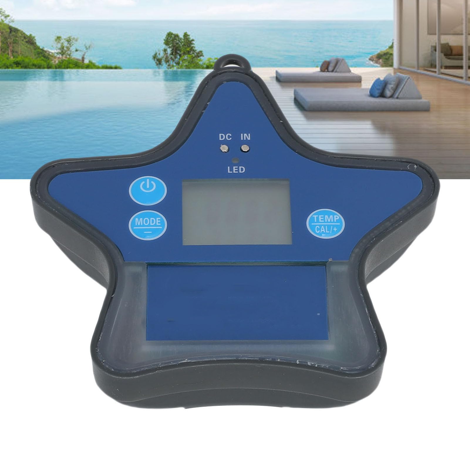 Tester Galleggiante per Piscine, Misuratore della qualità dell'acqua 7 in 1 con Controllo WiFi per PH EC Salinità TDS Monitor Ideale per Piscine Vasche Idromassaggio Spa