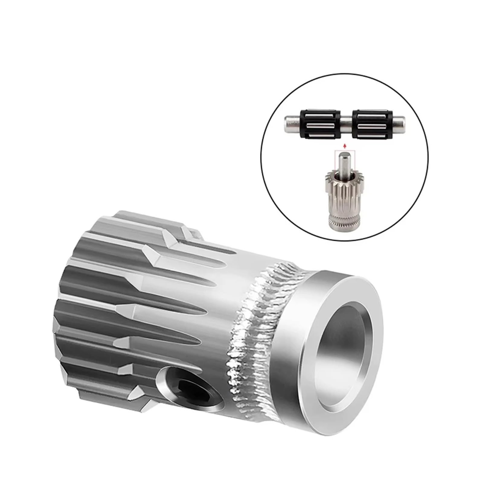 yaoqijie 1Set gehärtete Doppelantriebszahnräder Bowden Direct Extruder 1,75 mm 3 CR10 MK8 3D-Drucker Zubehör 3:1 Geschwindigkeitsrate lasting(5 sets)