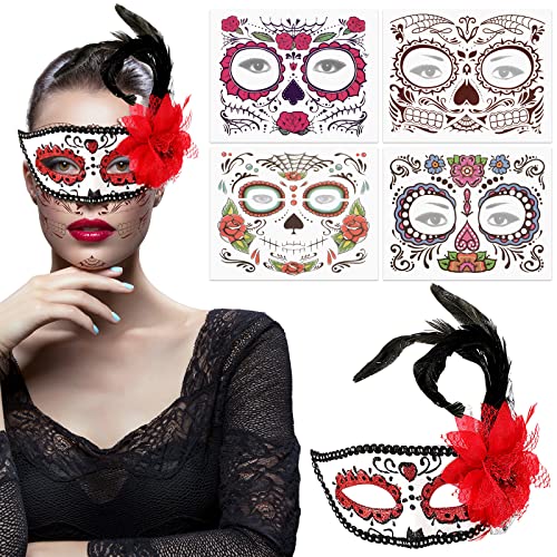 List of Ten Best Masquerade Mask Temporary Tattoo Top Picks 2023 Reviews