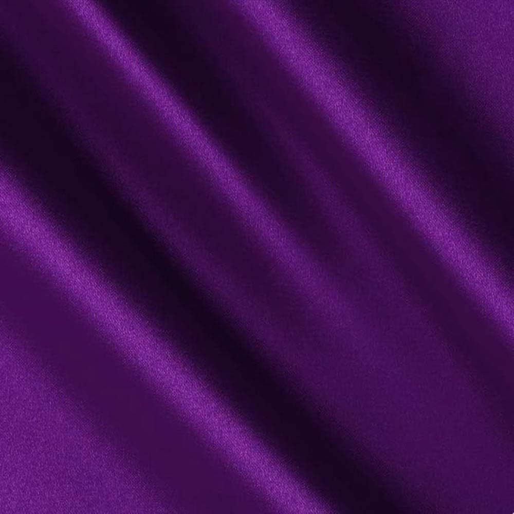 Valentina Textile inc Satin- Charmeuse Fabric 60" Inch Wide- for Weddings, Decor, Gowns, Sheets, Costumes, Dresses, (10 Yard, Red)