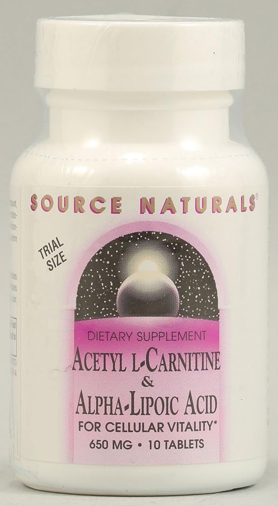 Source Naturals Acetyl LCarnitine and Alpha Lipoic Acid