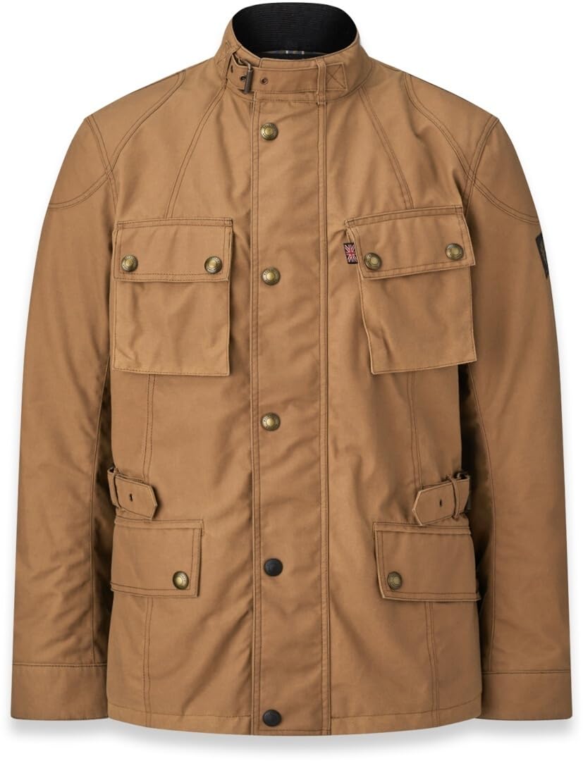 Belstaff Crosby Impermeabile Giacca di Cera da Moto