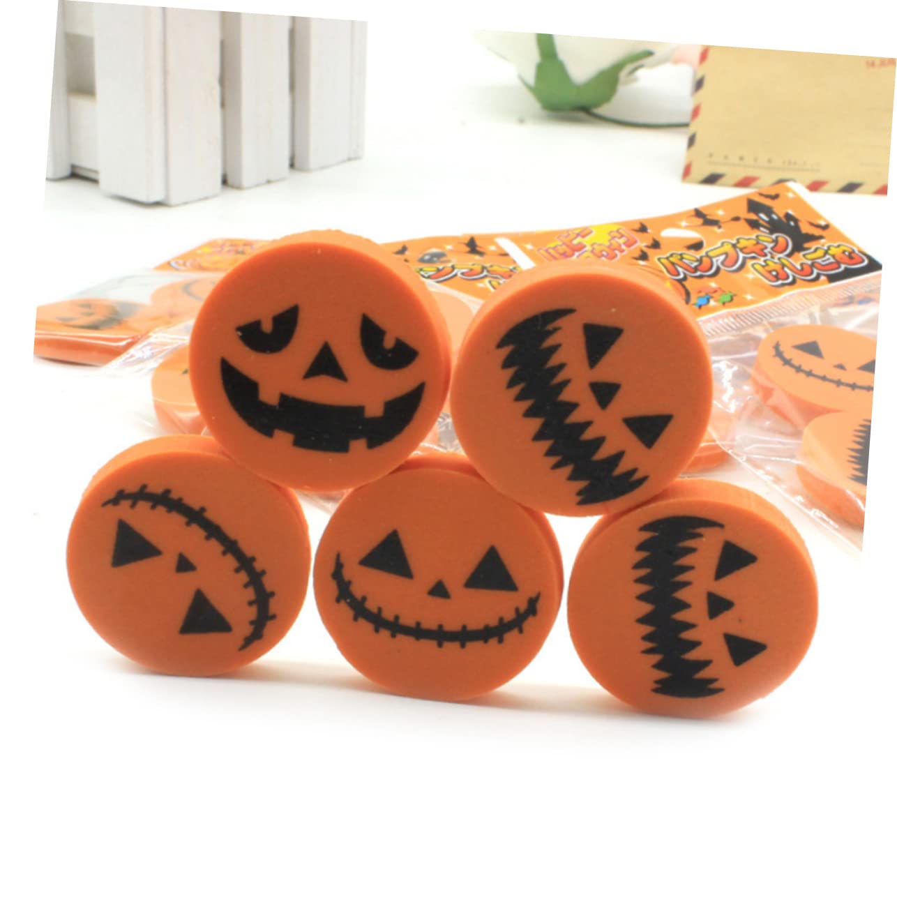 Tofficu 2 Sets Kürbis-radiergummis Für Kinder Halloween-schreibwaren Einzigartige Form Sicher Für Schüler Macht Das Radieren Einfach Und Macht Spaß 96 Stück * 2