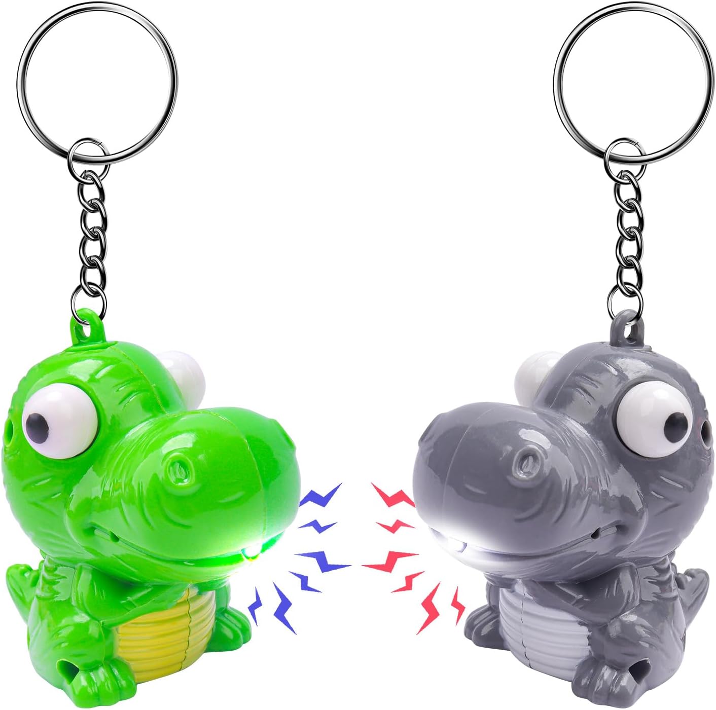 SEVENKA Mini Keychain Flashlight, Dinosaur Keychain Flashlights for Kids, Pediatric Nurse Flashlight, Animal Keychain Light with Sound, Keyring Charm for Backpack, Camping, Birthday Gift Toys for Kid