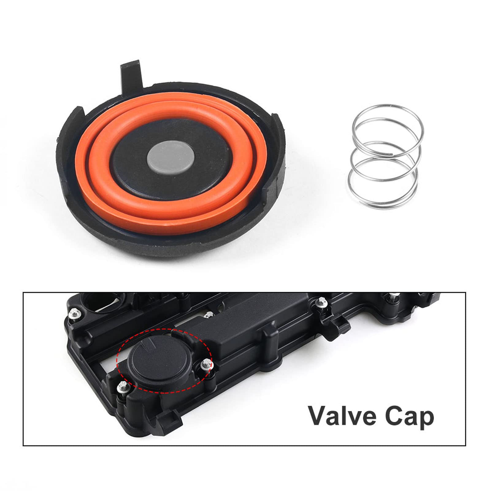 Kit di Riparazione Coperchio Valvola PCV, Kit Membrana di Riparazione Coperchio Valvola PCV 55573746 Sostituzione per Opel Adam Astra Corsa E Meriva B Mokka
