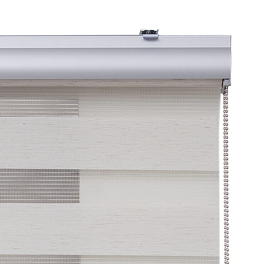 Estores Basic - Tenda notte e giorno superiore, avvolgibile notte e giorno per finestre e porte, finiture di qualità, lino, 80 x 250 cm