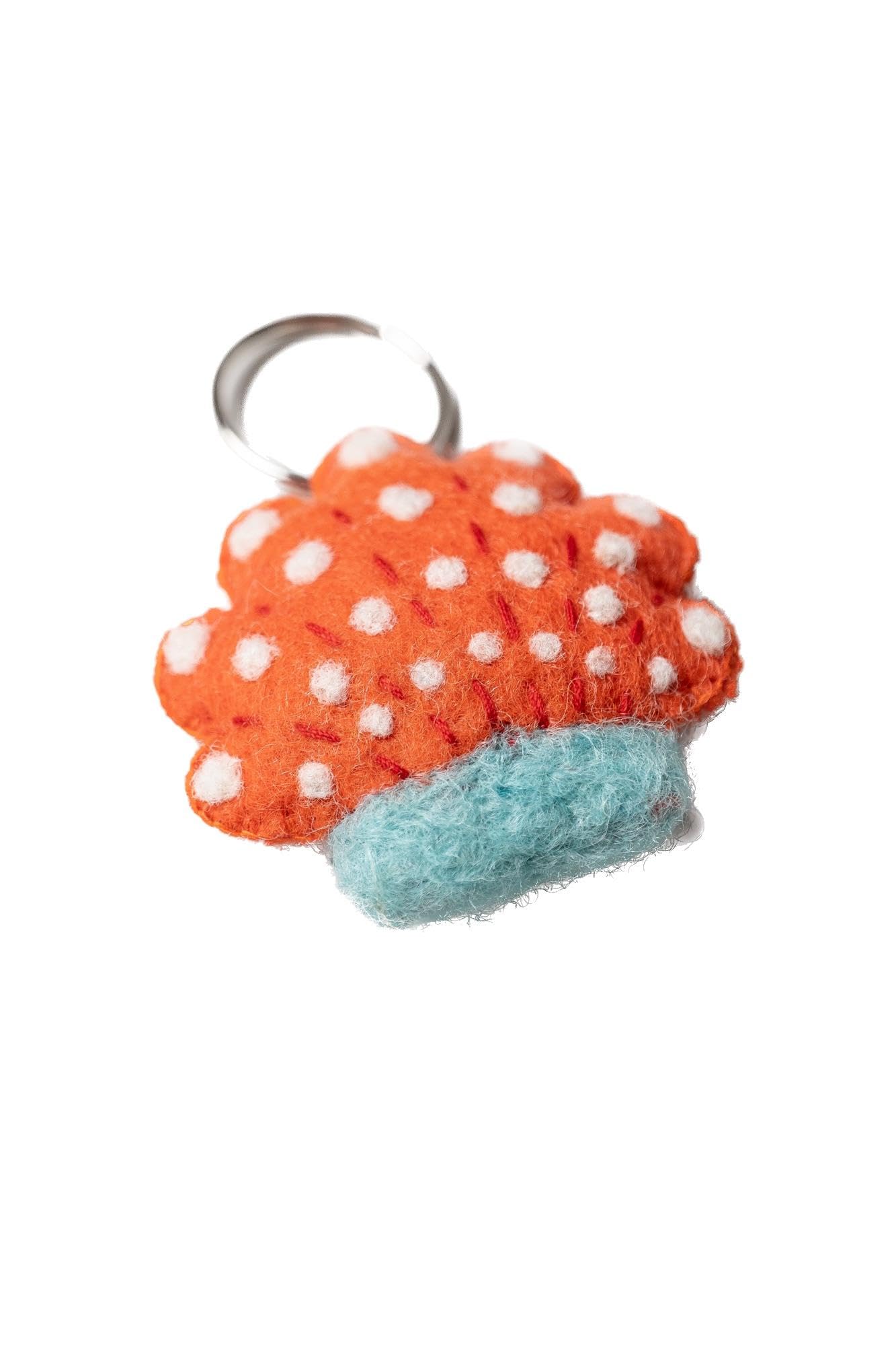 Lily & Me Sea Shell Felt Keyring