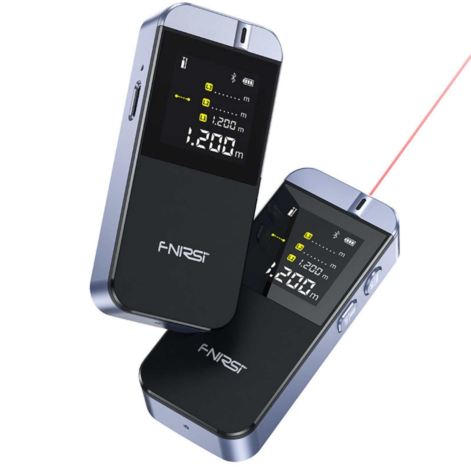 Jadeshay Medición Láser,0,05 a 40 Metros Infrarrojo Medidor de Distancia Láser Portátil Dispositivo de Medición de Distancia Láser LCD Metro Laser Preciso Medidor Laser Compatible con Metros,FT y In