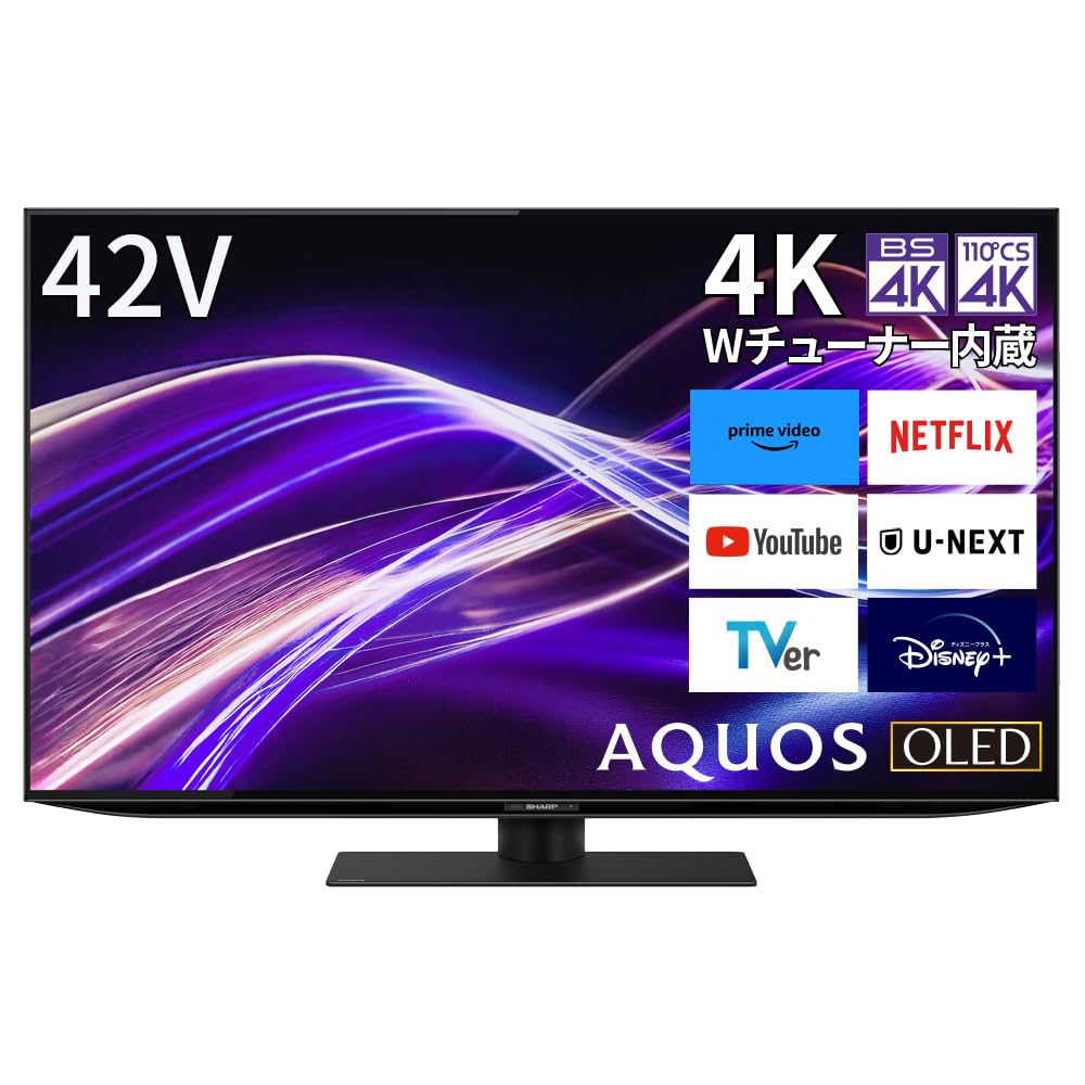 SHARP 液晶テレビ　42インチ Amazon | シャープ 42V型 4K 有機EL テレビ AQUOS 4T-C42GQ2 Google TV
