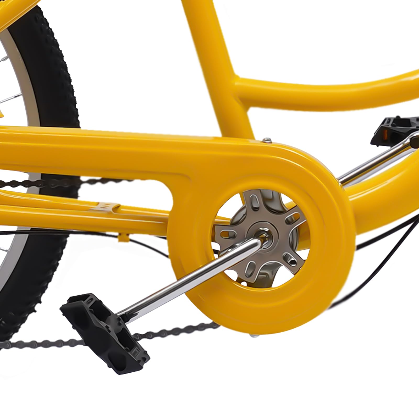 Triciclo para adultos de 24 pulgadas plegable, 3 ruedas 7 velocidades, triciclo para adultos, triciclo de crucero, bicicleta con luz LED, cesta de verduras, portavasos
