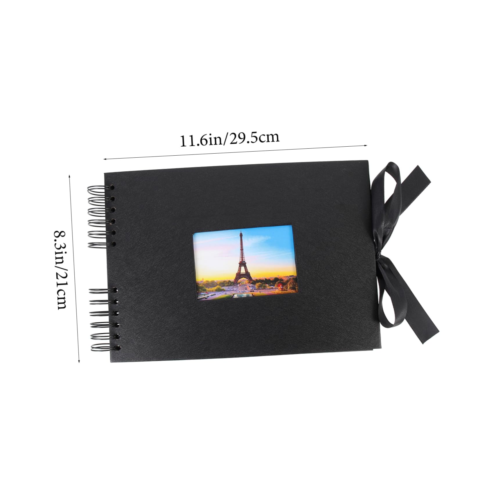 Scrapbook Album Fotografico a Spirale A4, Libro Foto | 40 Fogli, Copertina Personalizzabile in Cartoncino, Pagine Interne Modificabili, Adesivi Inclusi