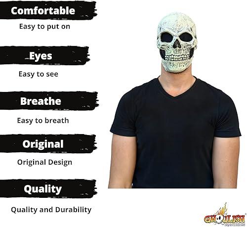 Miniatura 4 de Adult Glow in The Dark Skull Mask