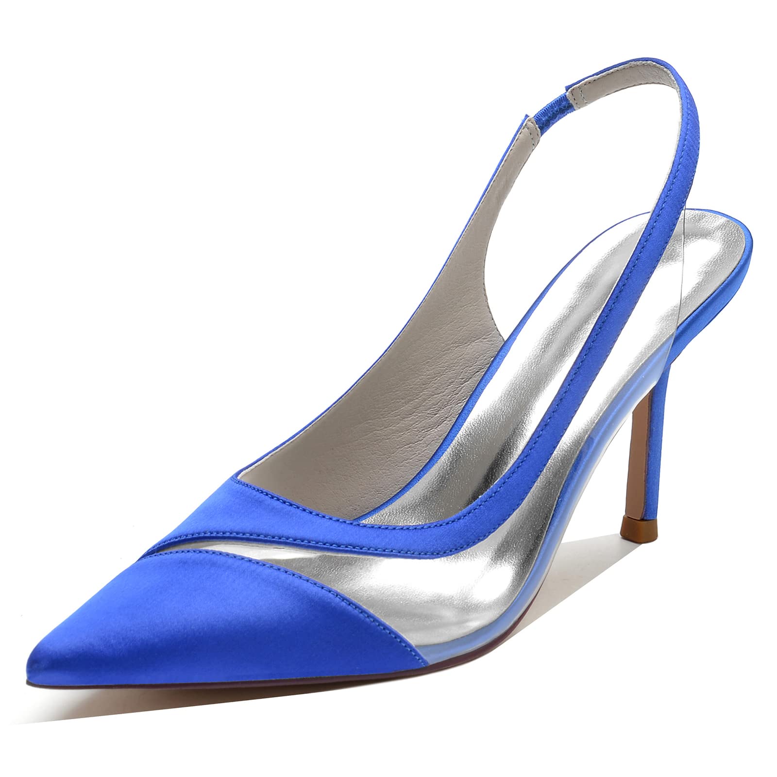 Pumps Donna Tacco Medio 6.5 CM - Slip-on Slingback Punta Chiusa Per Ufficio E Cerimonie