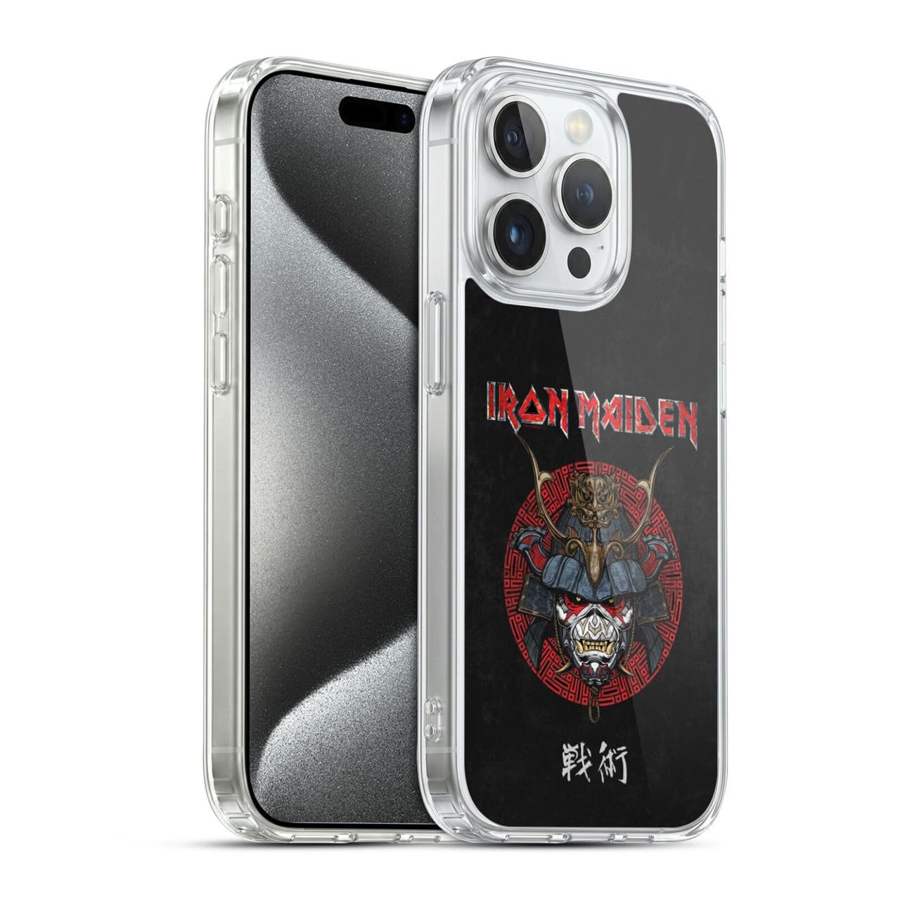 Funda gel suave iPhone 15 Pro Samurai Eddie estampado detallado Senjutsu 7