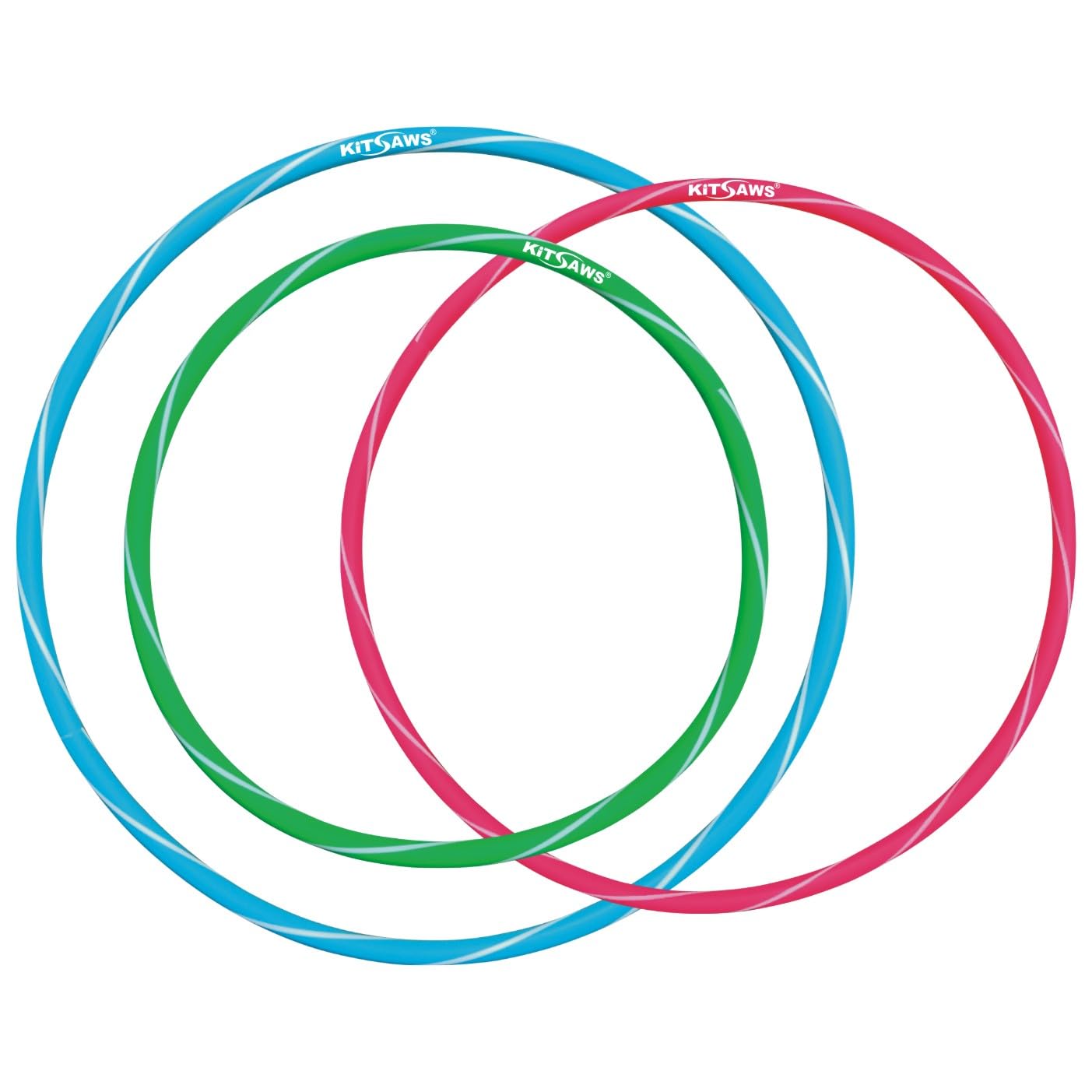 Sports Hulla Hoop Sniper Double Colour Fun & Fitness with Ring for Kids and Adults Exercise - Stay Active with This Premium Toy Hoop Set! Non-Detachable (Double Color) (18" Inch)-image-20