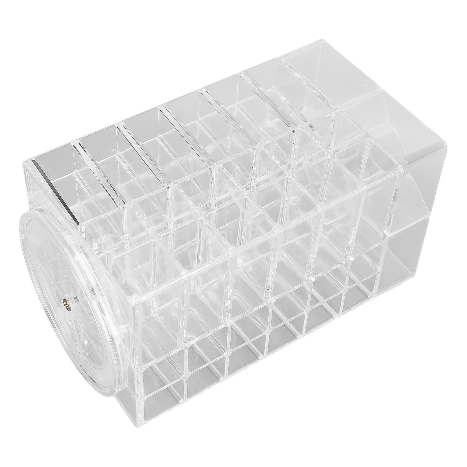 Fabater 360 Grad Rotierender Acryl Lippenstift Turmhalter, 53 Schlitze, Lipgloss Halter, Kosmetikorganiser für Frau, Transparent, 28x17x16 cm, 1 kg max. Gewicht, 1 stück