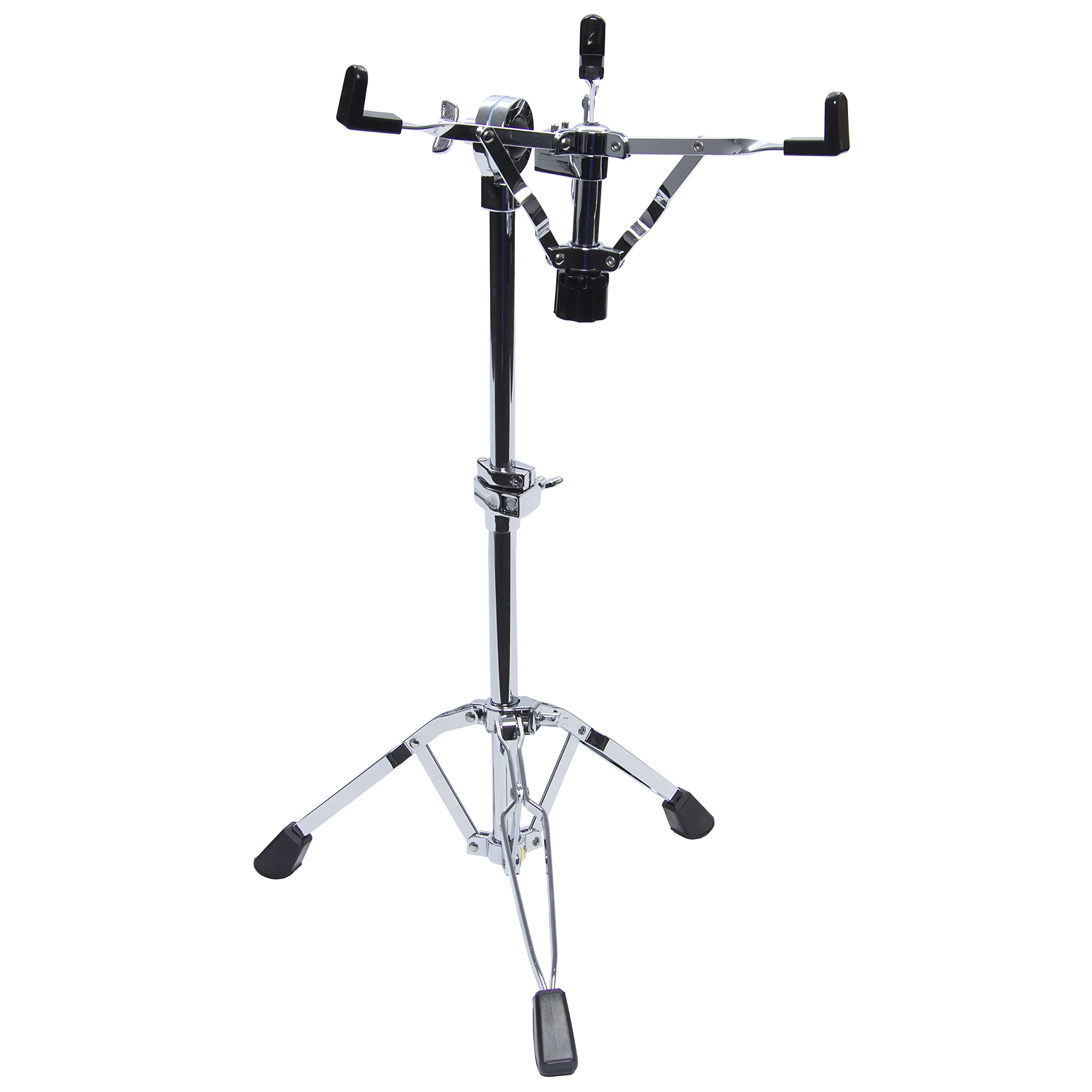 Fame SDS9000-B Snare-Ständer, Extra Hoch, Doppelstrebig, Kugelgelenk, 52-78cm Höhenverstellbar, Robust, Verchromt, Geeignet für 13-14 Zoll Snare Drums, Handpans, Steel Tongue Drums