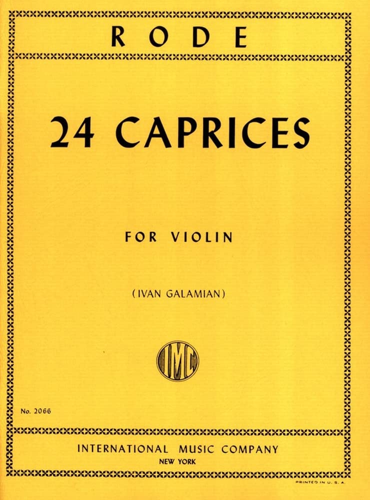 RODE - Caprichos (24) para Violin (Galamian)