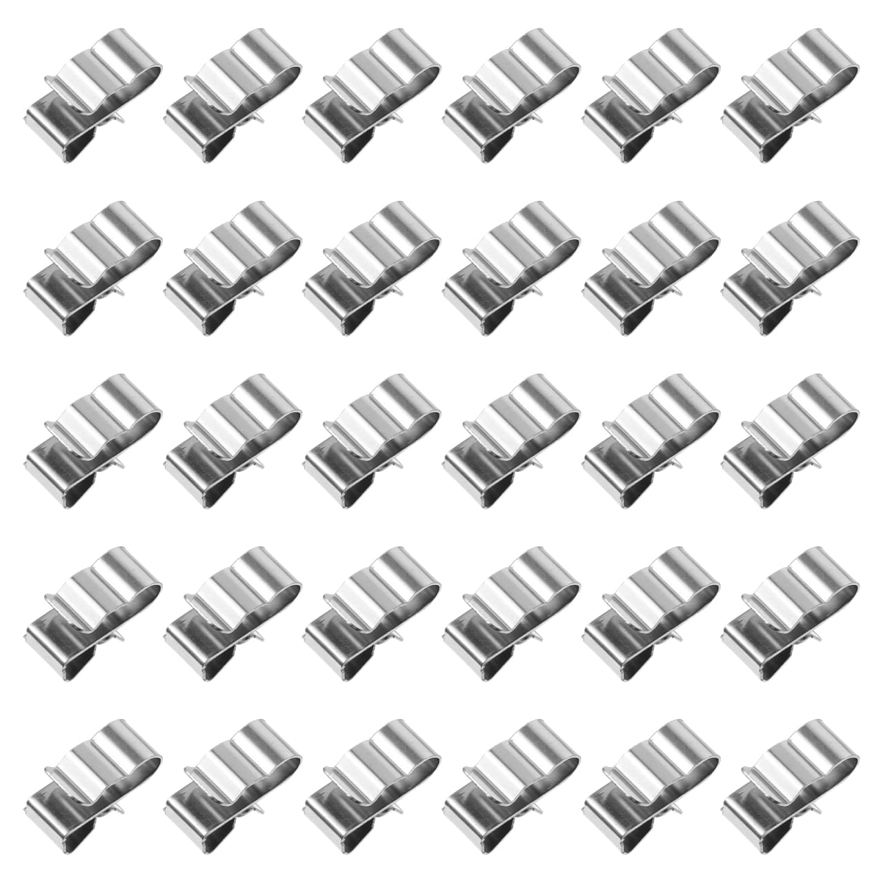 50 piezas de alambre de clip de alambre abrazaderas de panel abrazaderas de doble alambre abrazadera de alambre de metal abrazadera de alambre de acero inoxidable abrazadera de panel de un camión