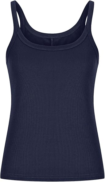 Tank Top for Women Trendy Summer 2025 Sleeveless Ribbed T-Shirts Fitted Basic Cami Shirts Cropped Y2k Going Out Tops