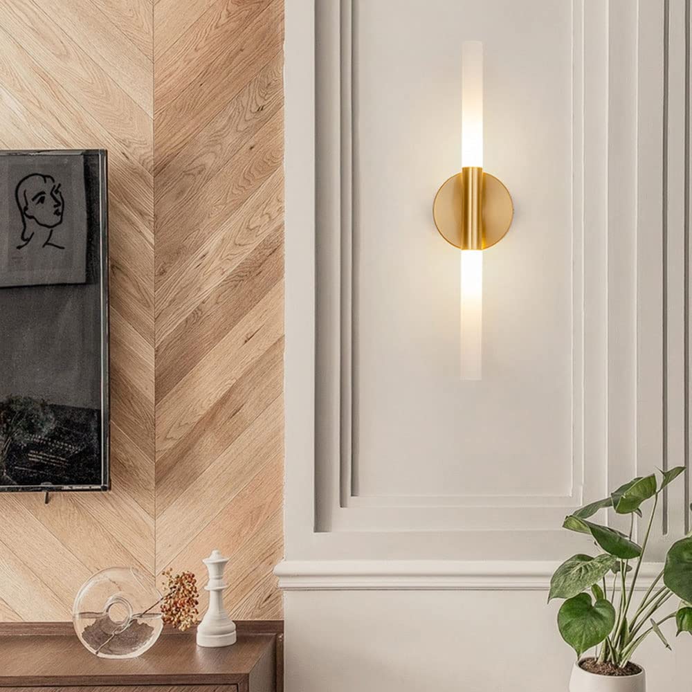 minimalistyczny kinkiet złoty metalowy kinkiet liniowy kinkiet, oprawa oświetlenia próżności G4 kryty nowoczesne lampy ścienne, salon sypialnia dekoracja nocna kinkiety ścienne