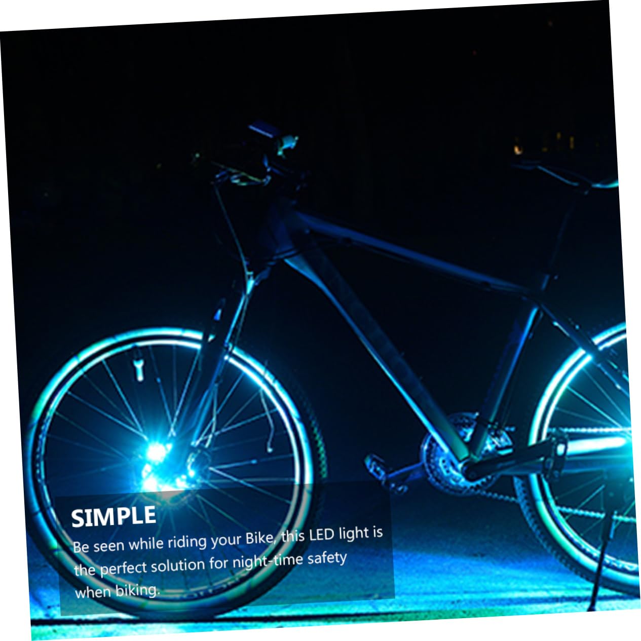Toddmomy 3pièces Lampe De Roue De Vélo Étanche LED USB Rechargeable Lumière Avertissement pour Cyclisme Nocturne Accessoire De Sécurité