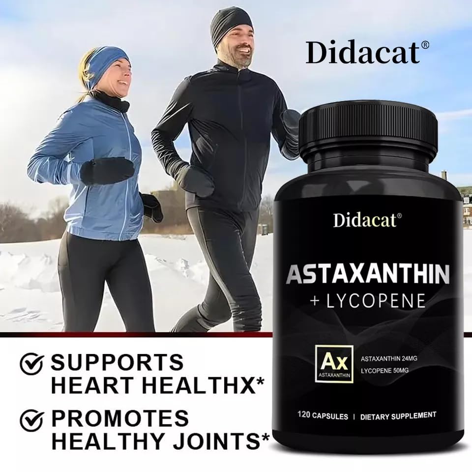 Astaxanthine puissant antioxydant soutien 24mg soutien santé cardiovasculaire