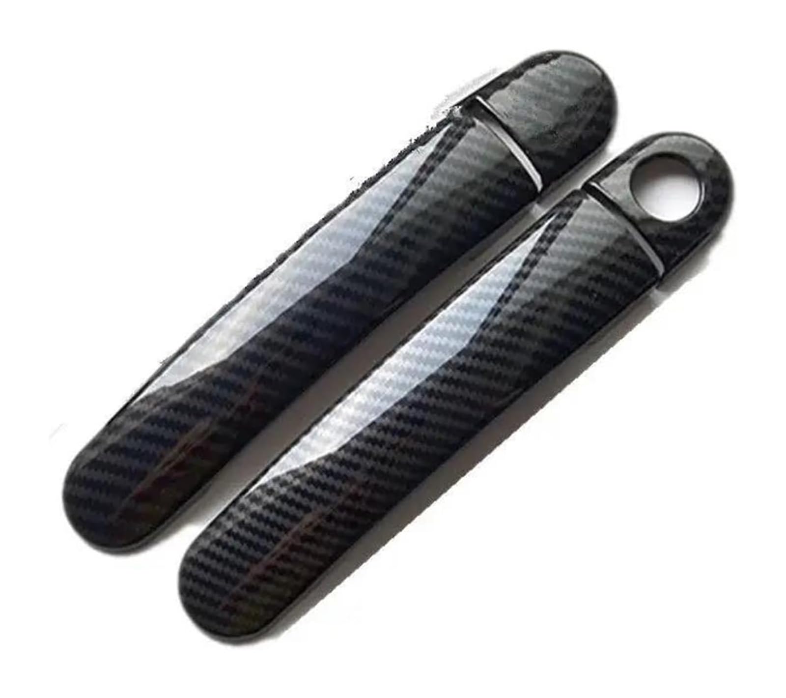 HCKCLMBMZW for Skoda for Citigo 2011-2017 Chrome Carbon Fiber Car Door Handle Covers Accessories Styling Stickers Door Handle Cover(Style6)