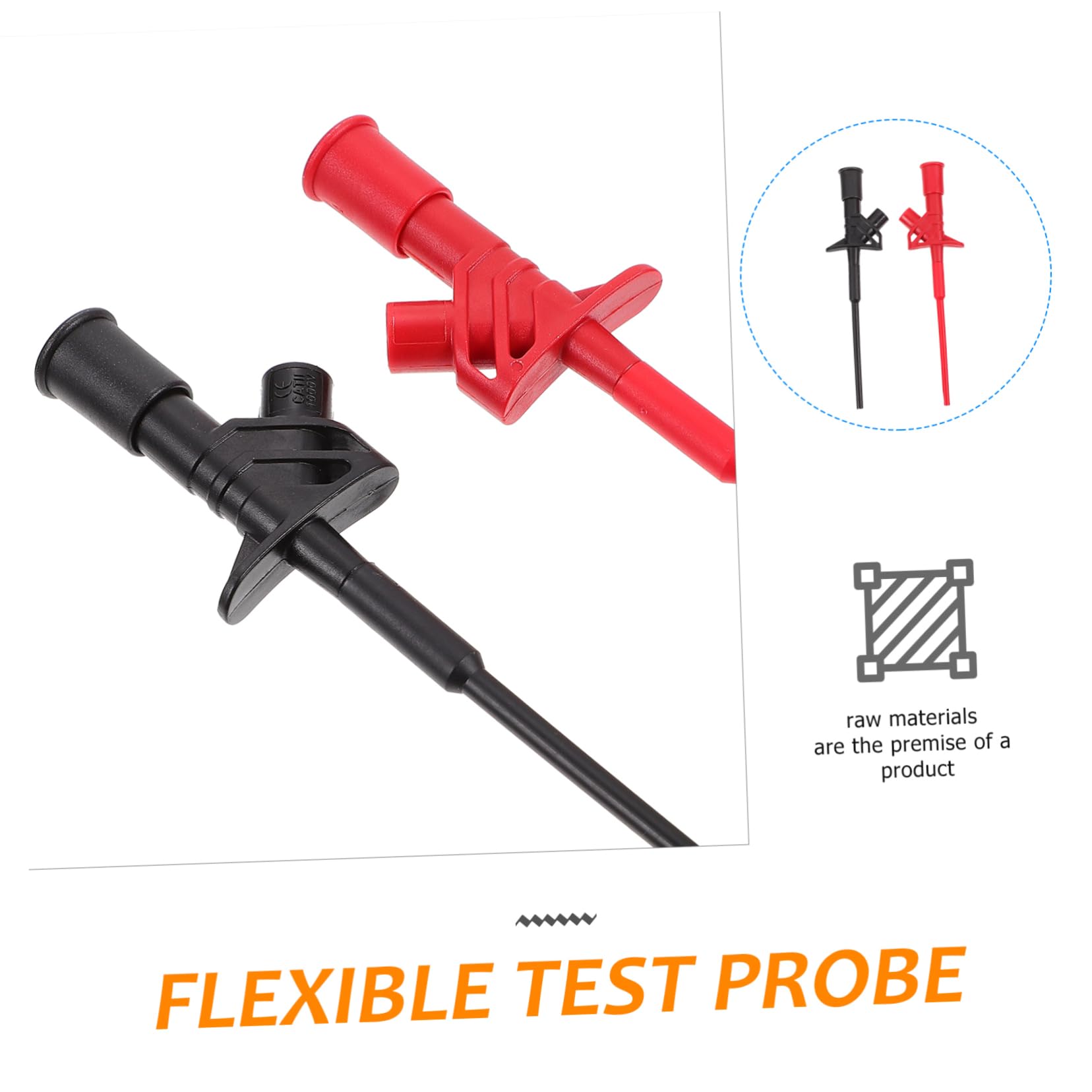 HEALEEP Sulation Wire Test Clip High Voltage Testing Probe Brass Stainless Steel Constructi