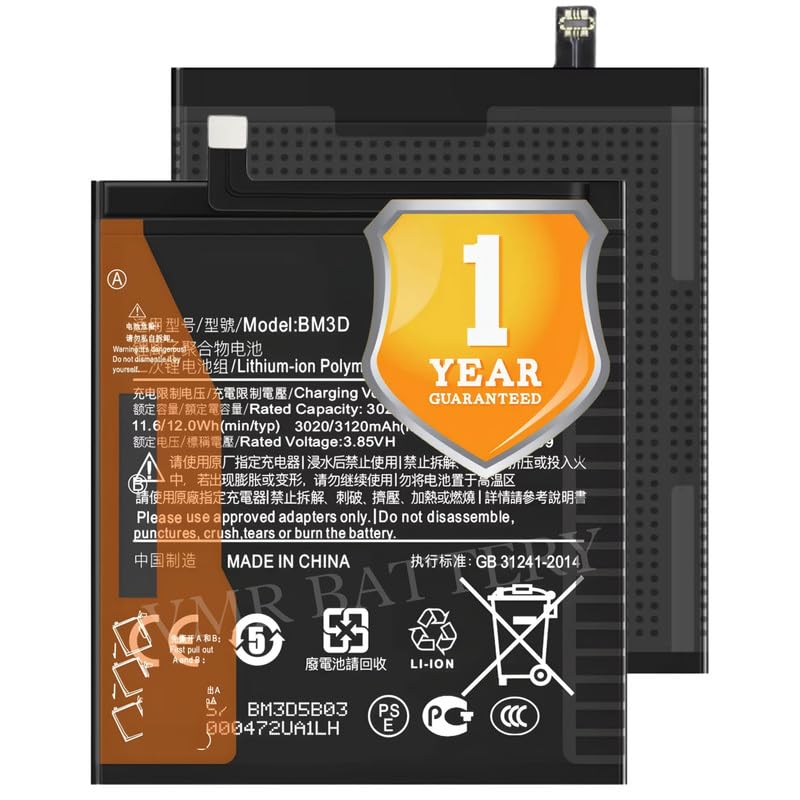Image of Original BM3D Battery Compatible for Xiaomi Mi 8 SE - (3120mAh) - 1 Year Warranty K7