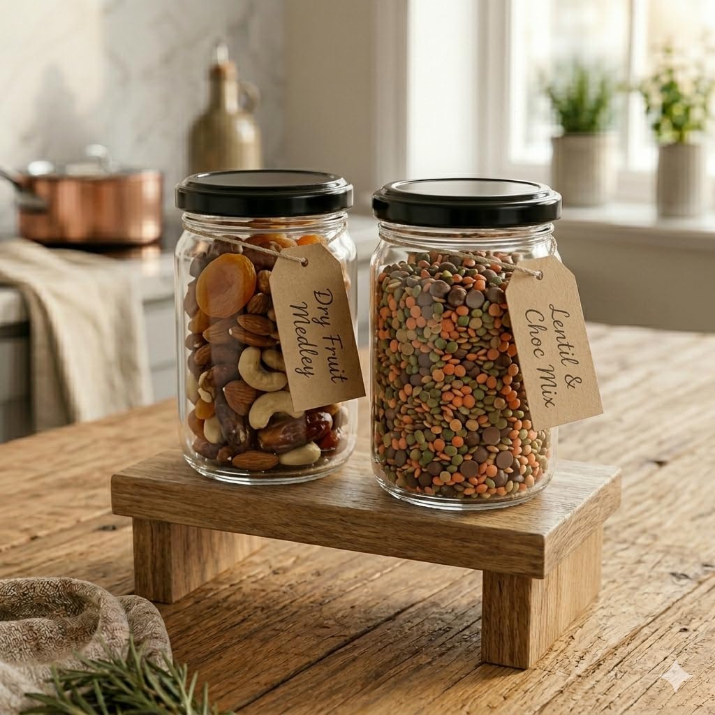 Pure Source India Glass Jars - Airtight Storage -9 Pure Source India Glass Jars - Airtight Storage -9