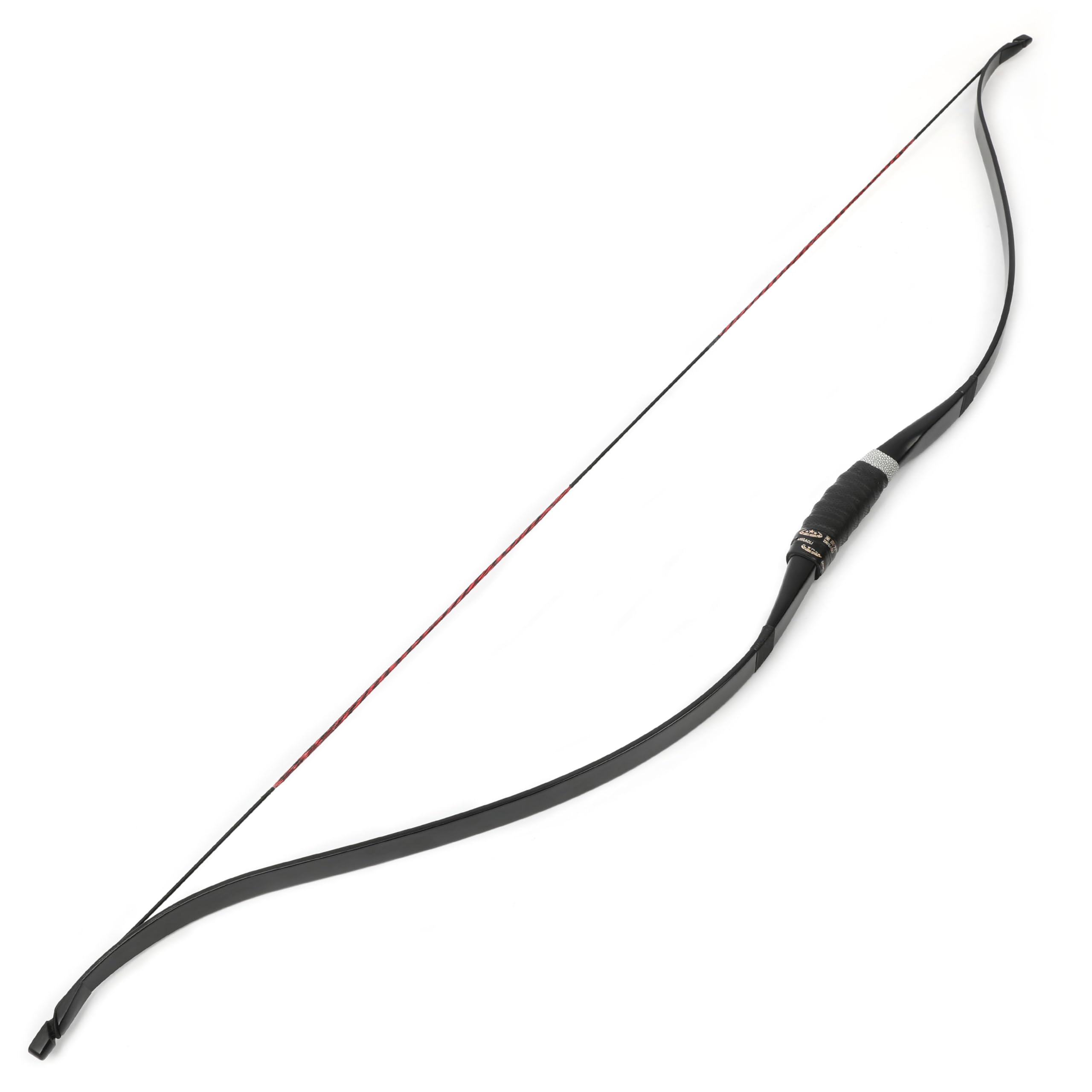 30-50lb Archerie Arc recurve Longbow 51" Arc Traditionnel Arc de Chasse Set d'arc et de flèches RH/LH pour Le tir en extérieur (Arc, 30 lbs)