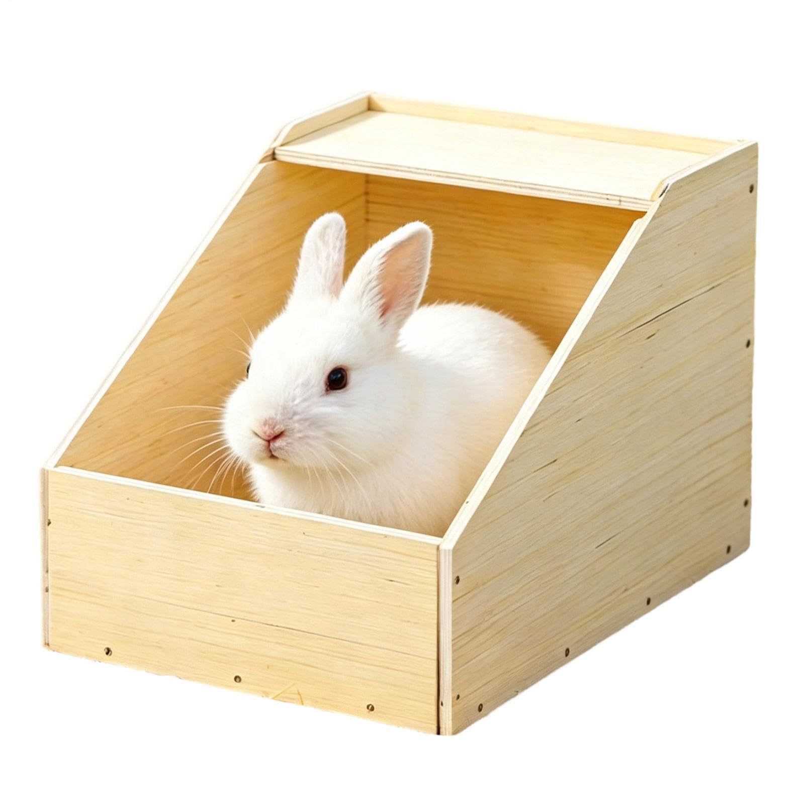 Casetta da Coniglietti Habitat Di Nidificazione In Legno Per Piccoli | Gabbia Conigli da Interno Per Gerbilli Cincillà Furetti Piccoli Animali Domestici Galline Anatre E Simili