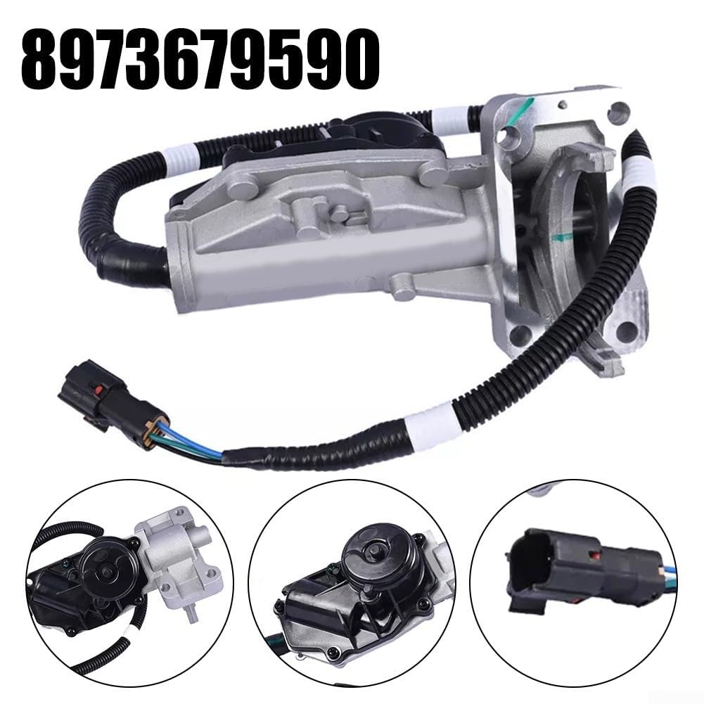 Stellantrieb Vorderachse für Isuzu D-Max für Rodeo Pick Up 2.5TD 3.0TD 2006-2012, Ersatz für OEM 8973679590, ABS Metallschalter Steuerteil Schwarz