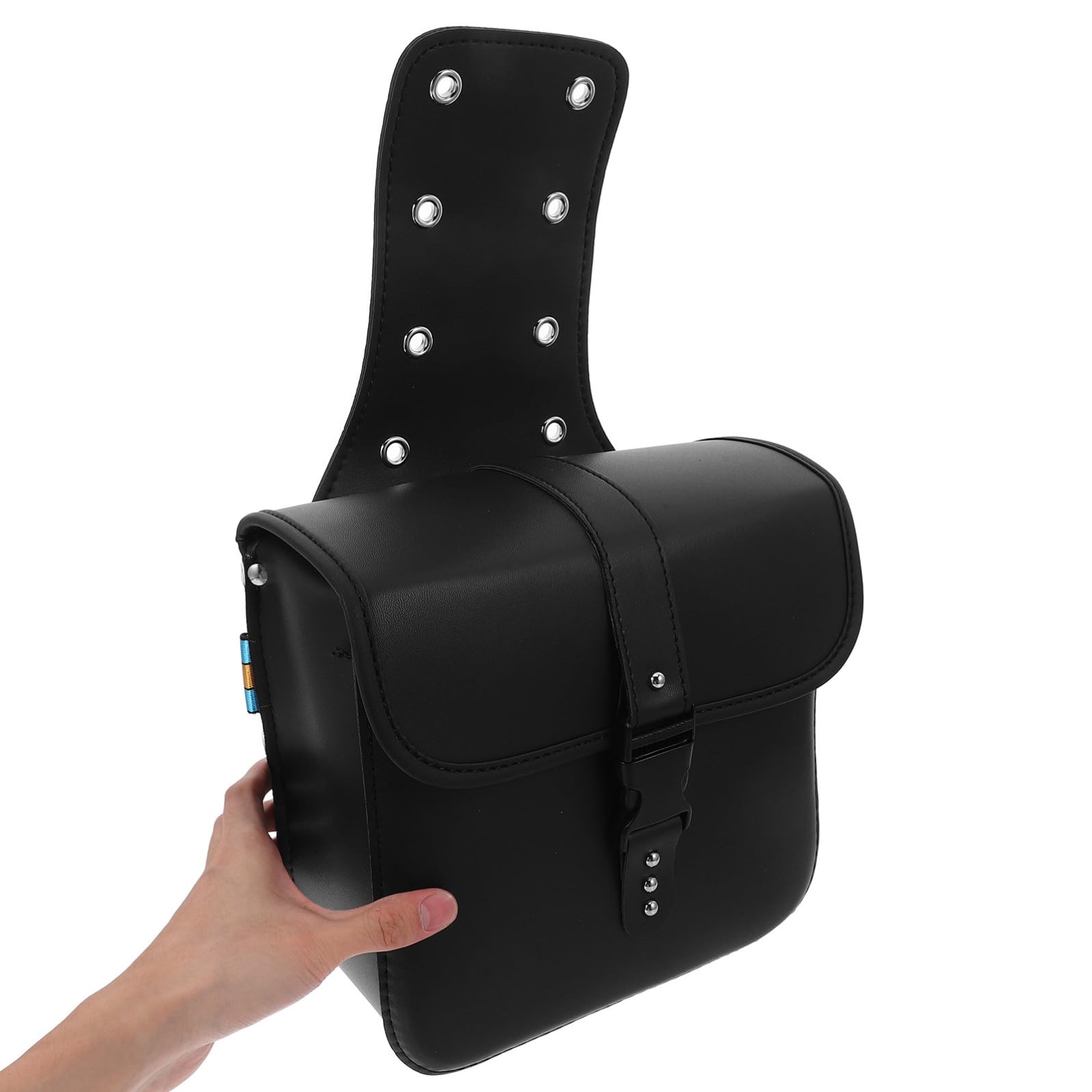 Borsa Laterale Moto in Pu, Mini Bisacce da Sella per Motocicletta, Pratica e Resistente, per Uso Quotidiano, Nero