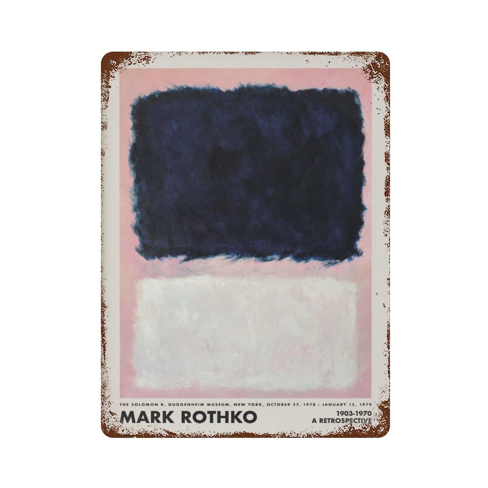 xiaoxiaoshen Mark Rothko Abstract Museum Decor2 Wall Decor Art Metal Tin Poster Modern Home Decor Art Home Bar Shop Decorations Vintage Sign 40x30cm