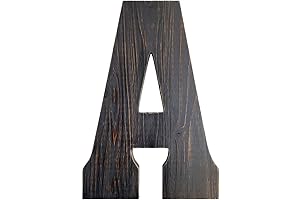 14-Inch Wooden Letter A for Wall Decor: A Rustic Touch to Your Home