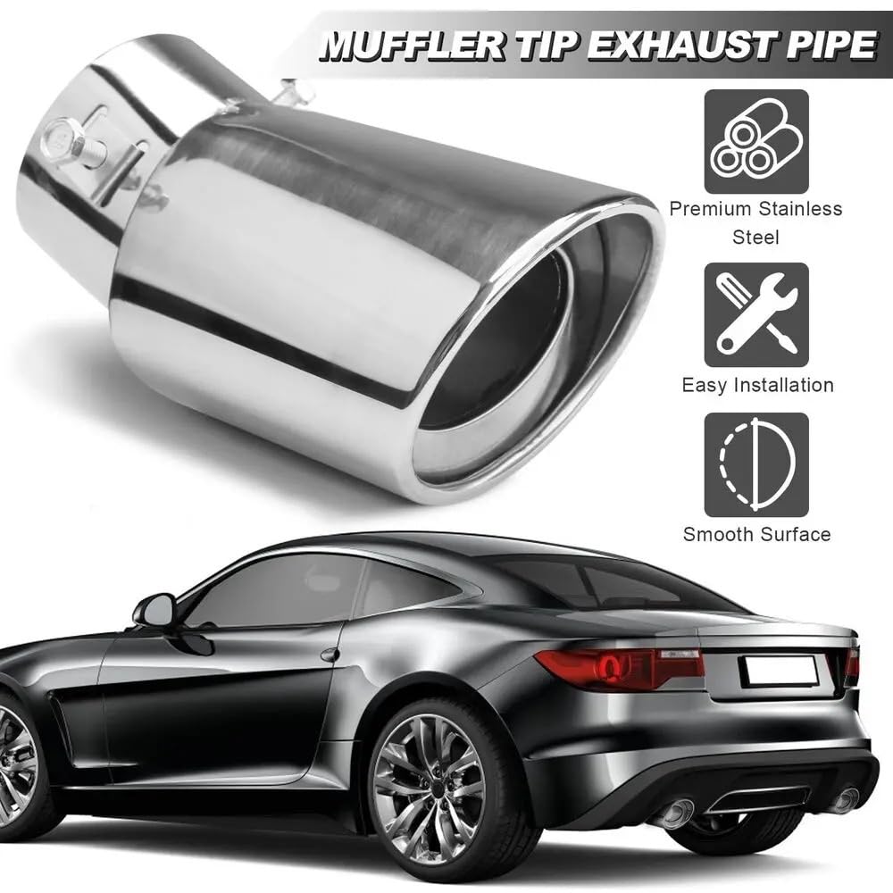 Car Exhaust Muffler Pipe Pasuje do Toyota Yaris 2004-2021 tylny tłumik rury wydechowej samochodu ze stali nierdzewnej Tłumik Samochodowy(A)
