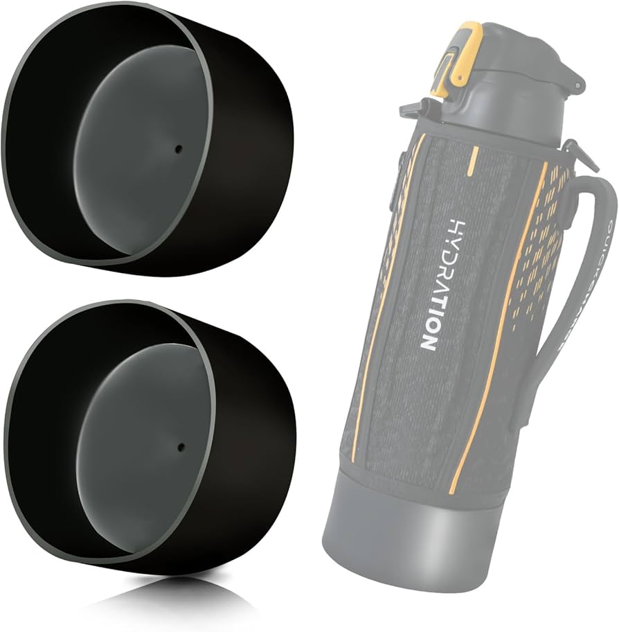 水筒カバー 底カバー 水筒 カバーのみ 底抜け防止 ブラック 2個セット