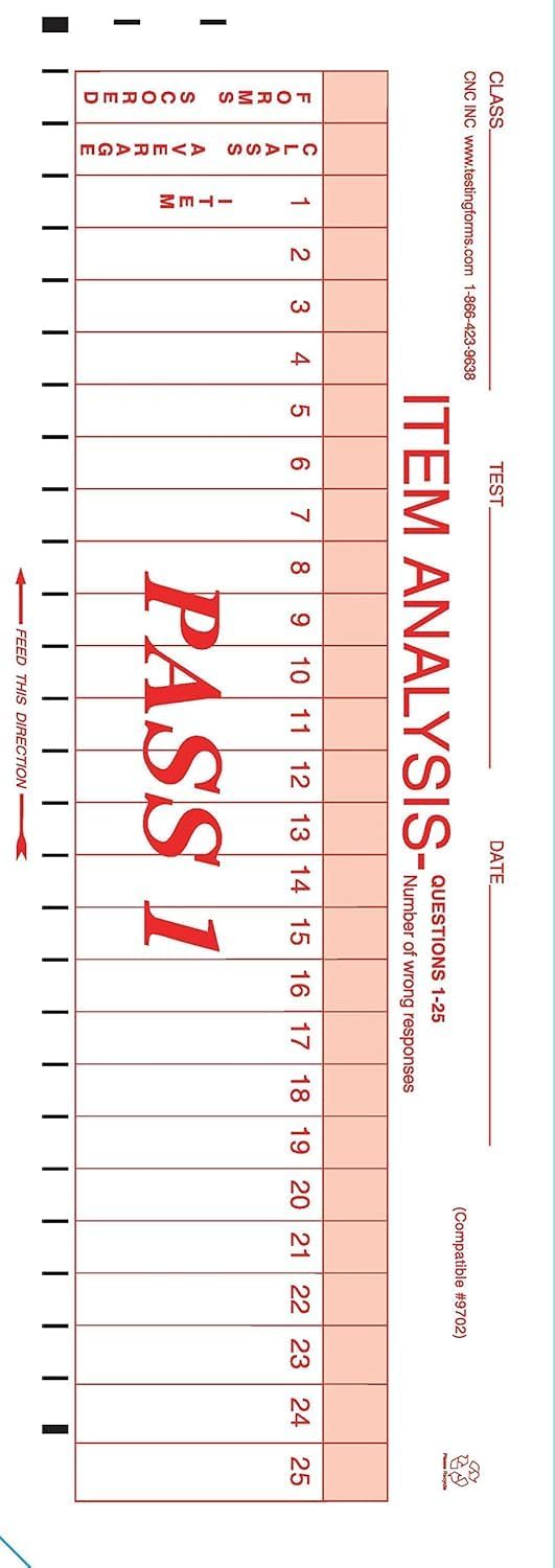 TEST-2020 (500 Sheet Pack) 2020-C Compatible Testing Forms
