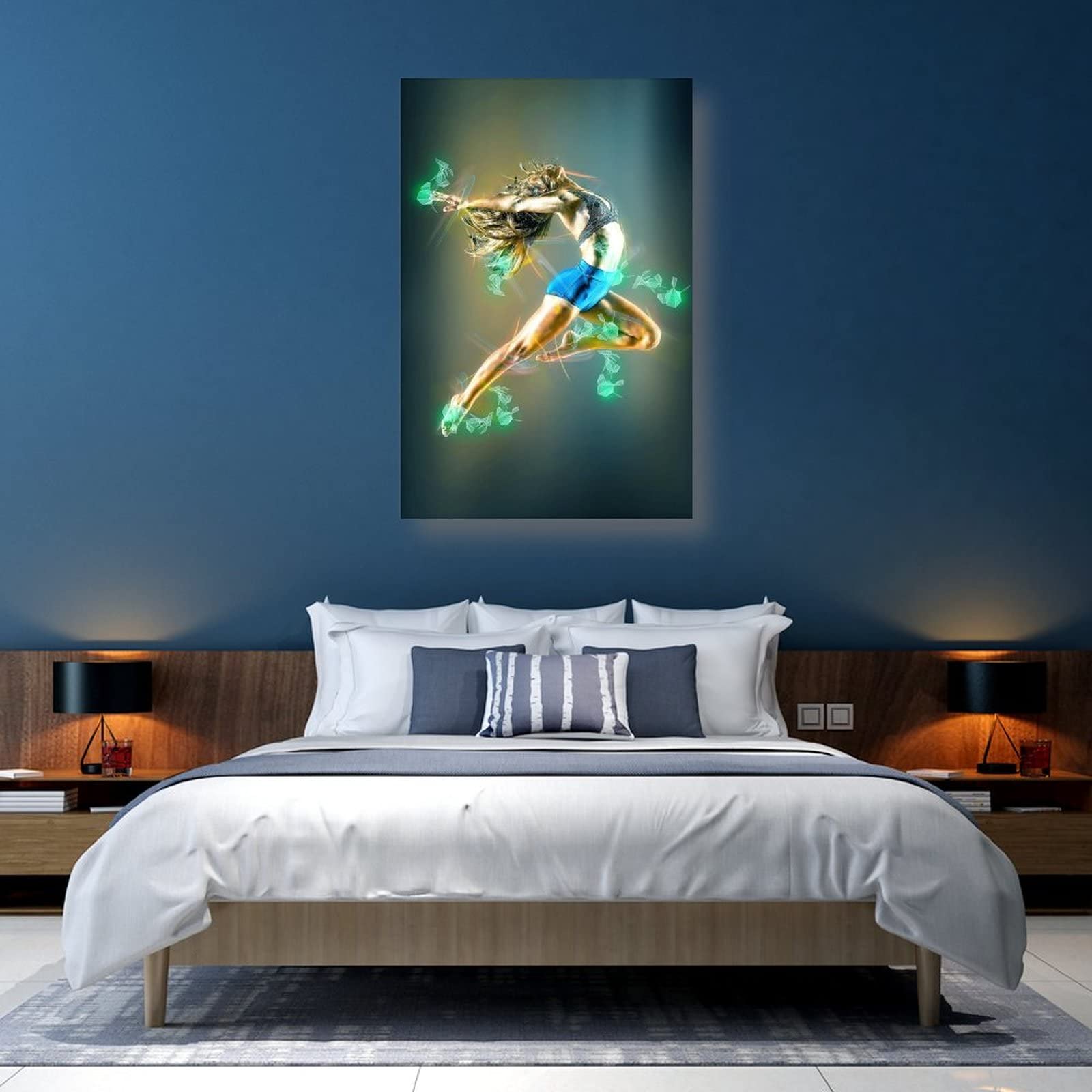 HipHop Dance Cool Girl - Poster artistico su tela, da parete, 40 x 60 cm