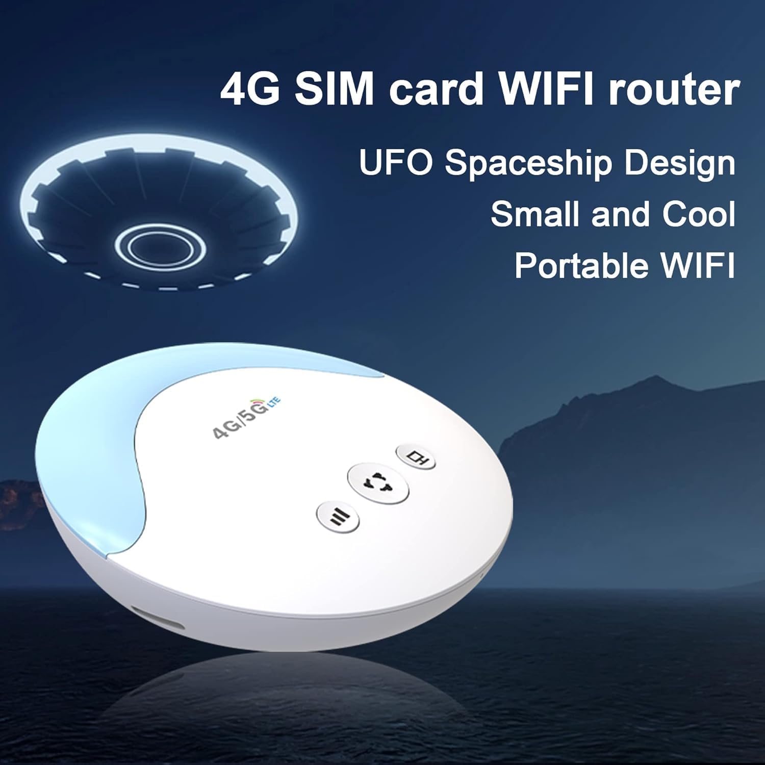 LC119 LTE CPE 4G SIM Card Router 32 WiFi Users RJ45 Ports Convenient 5V Supply Portable WiFi Hotspot Wireless Modem Cute Shape Easy Carry for Travel or on car to Share WiFi Multiple Languages