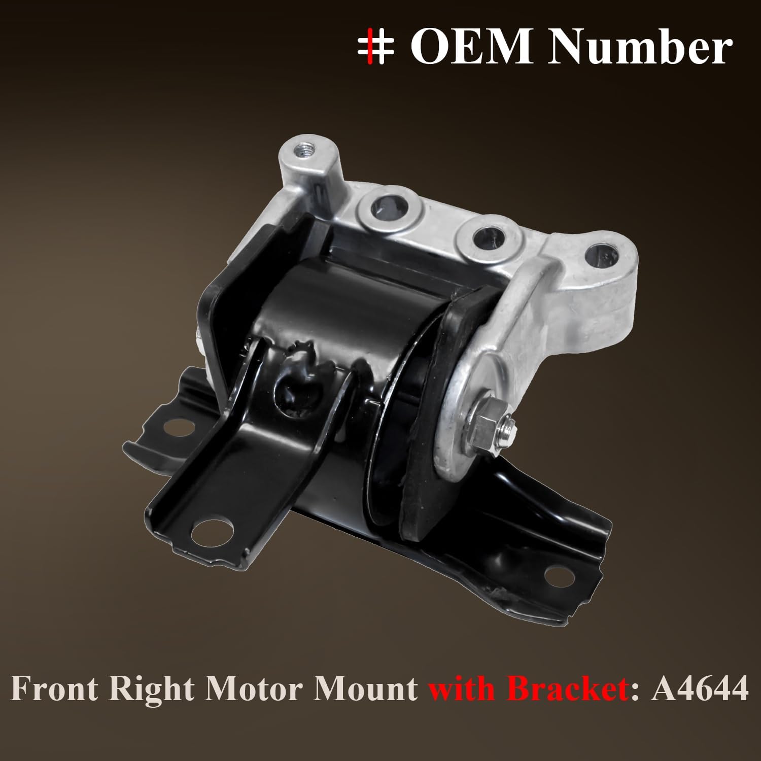 Engine Motor Mount & Trans Mount Replacement for Mitsubishi Lancer 2008 2009 2010 2011 2012 2013 2014 2015 2016 2017 L4 2.0L(Naturally Aspirated), Engine Mount Set of 4 Replaces OE# A5416 A4644 A5417
