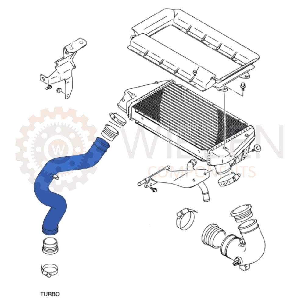 WIELEN COMPATIBLE CON MANGUITO INTERCOOLER TUBO TURBO AIRE SUZUKI GRAND VITARA 2.0 HDI 1396068DB1