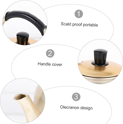 Miniatura 4 de HEMOTON Hervidor de té para el hogar y restaurante - Almacenamiento de vino de arroz crudo coreano, aluminio, antifugas, 2L