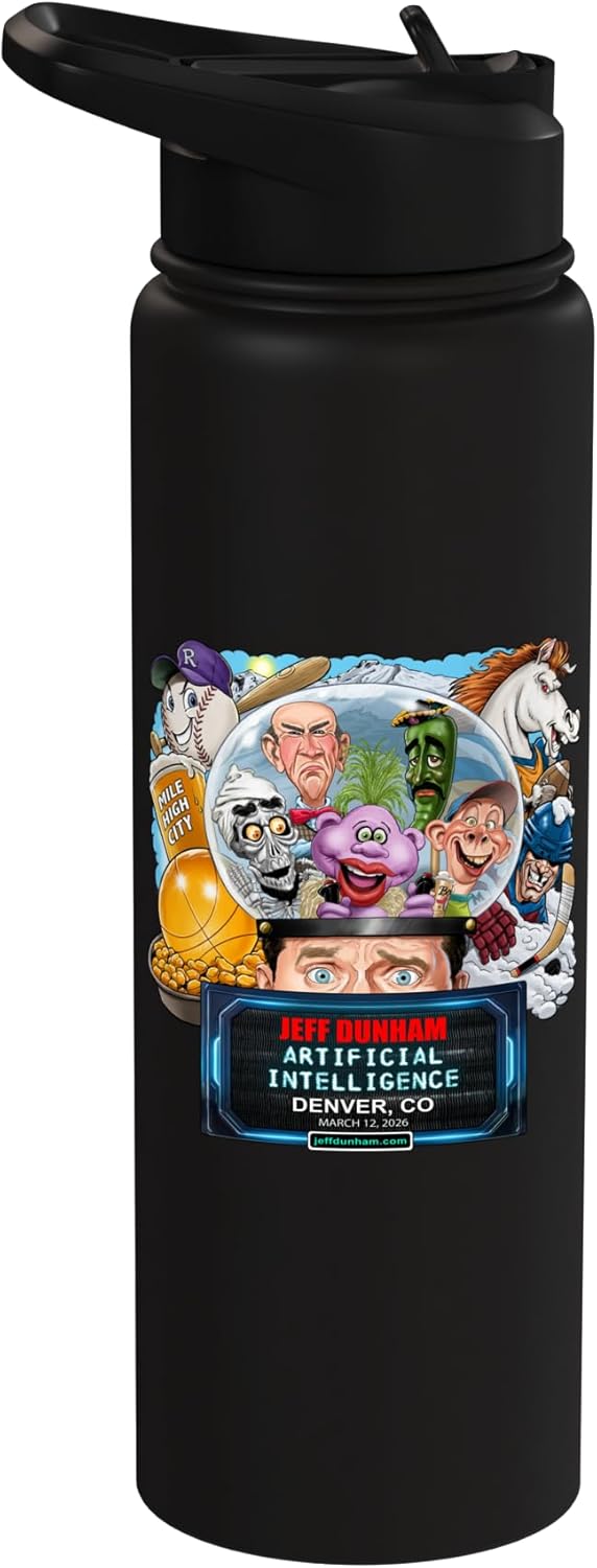 Jeff Dunham Denver, CO (2026) Stainless Steel Insulated Water Bottle
