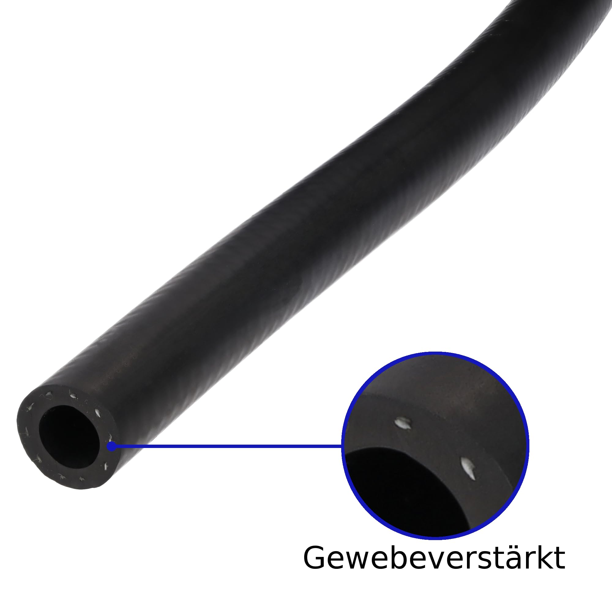 Bremsschlauch Meterware 18mm 25mm 11x3,5 13x6 Druckluftanlage Bremse LKW Auflieger NFZ Gummi (10m, 11mm Innen-Ø mit 18mm Außen-Ø | 11x3,5mm)