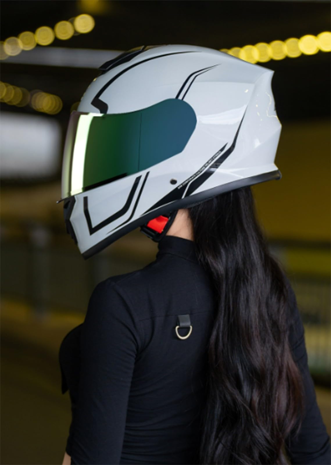 Casco Integrale da Moto Casco Integrale apribile per Adulti con Doppia Visiera Parasole Certificato ECE per Casco modulare da Uomo e da Donna per Scooter Touring J,54-61CM