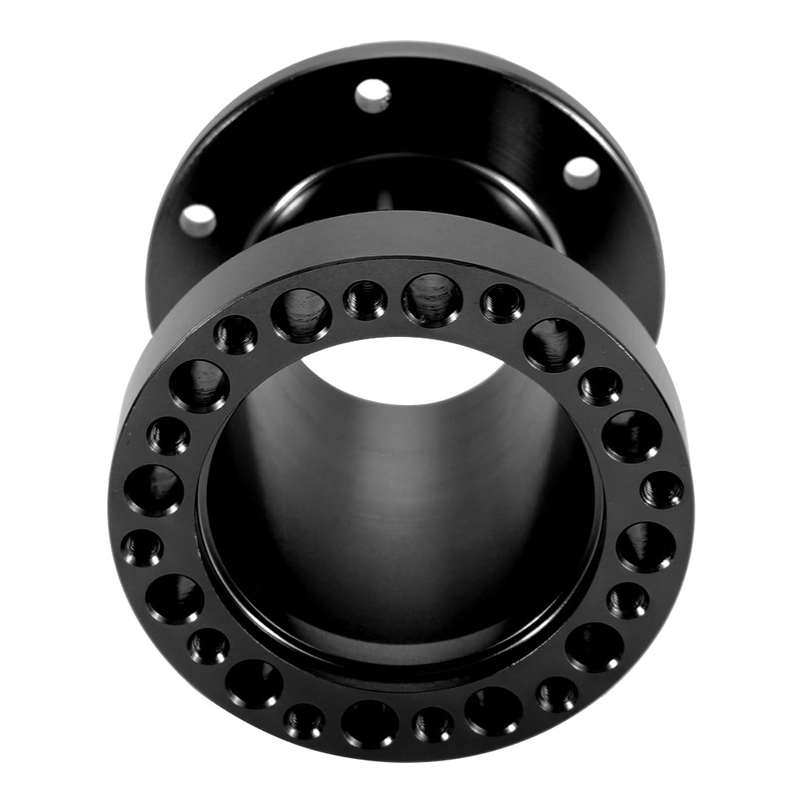 Distanziale Volante Sportivo - Kit Adattatore Per Sterzo Distanziale Volante Alluminio Universale Da 3 Pollici(Nero)