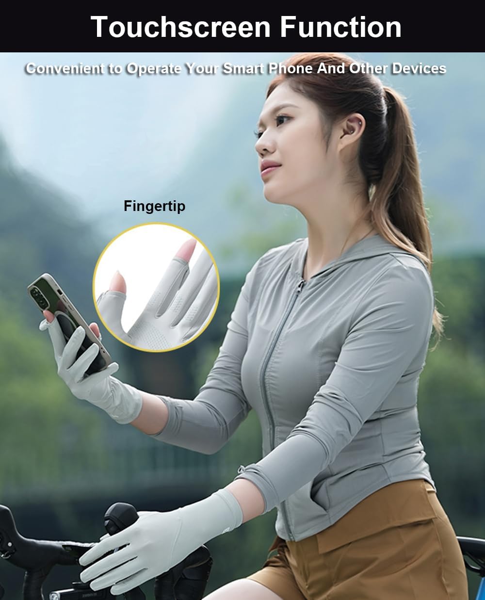 Ultra Thin Full Finger Uv Protection Gloves Women, Breathable Touchscreen Upf Driving Gloves Sun Protection - Image 6
